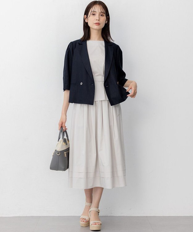 組曲 S 【WEB限定】コットンポリエステルタイプライター セットアップ ライトグレー系