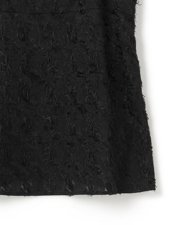 ICB 【WEB限定】 ハンドトゥースジャガード キャミブラウス ブラック系