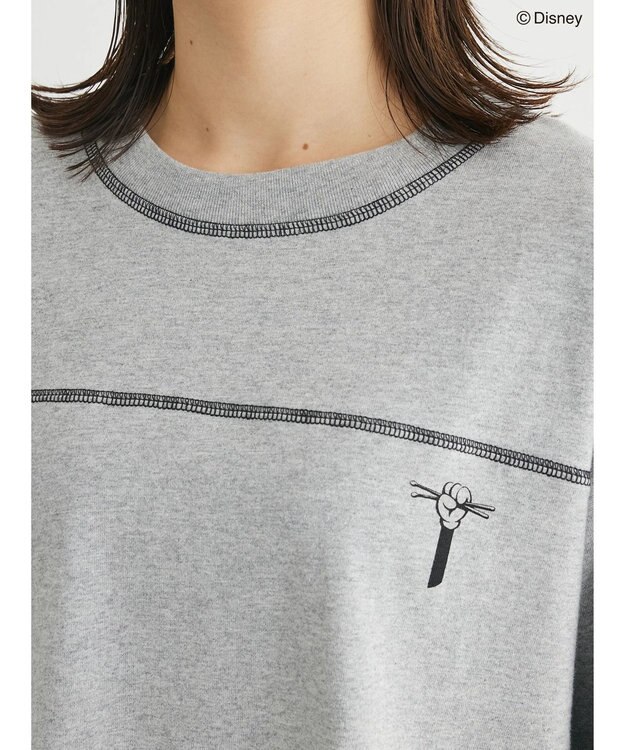 Green Parks Ｄｉｓｎｅｙ／配色ステッチチュニックII Gray Mixture