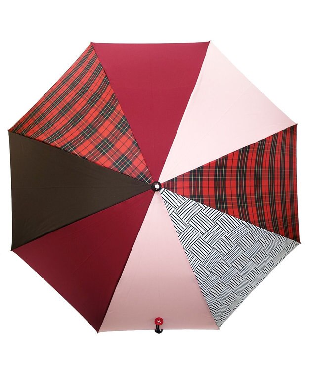 +RING 【UVカット95%以上】【UPF50＋】プラスリング 長傘60cm WNE T1281 赤