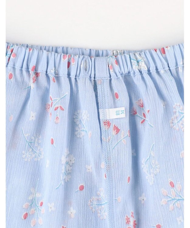 Wing パジャマ 綿100%(本体) 楊柳素材 高島ちぢみ（R） 長袖 長ズボン レディース EP8042 ウイング／ワコール サックス