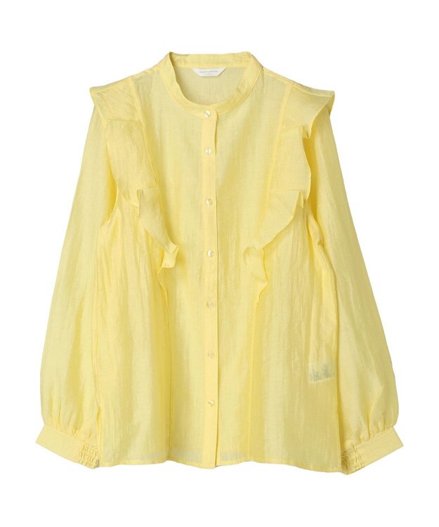 Green Parks フリルブラウス Yellow