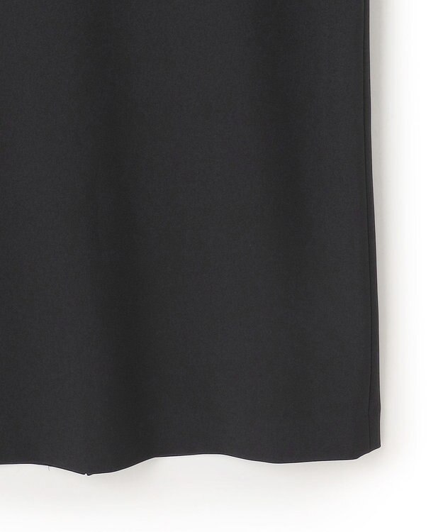 ICB 【洗える】 ウールライクストレッチ ドルマンスリーブワンピース ブラック系