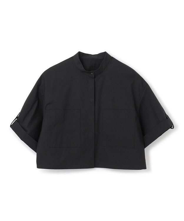 uncrave 【洗濯機洗い可】カラータイプライター ショートシャツ（uncrave WHITE） ブラック