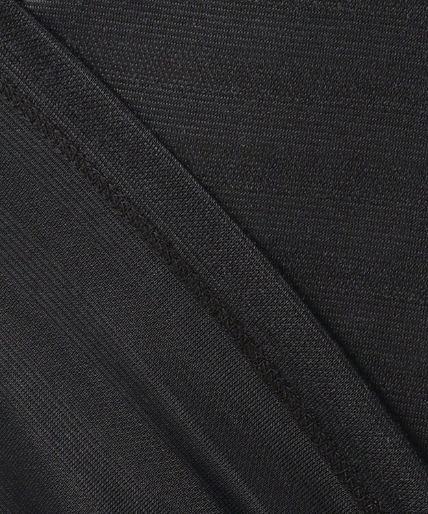 23区GOLF 【WOMEN】【吸汗速乾/日本製】ミラノリブボーダーシャツ ブラック系