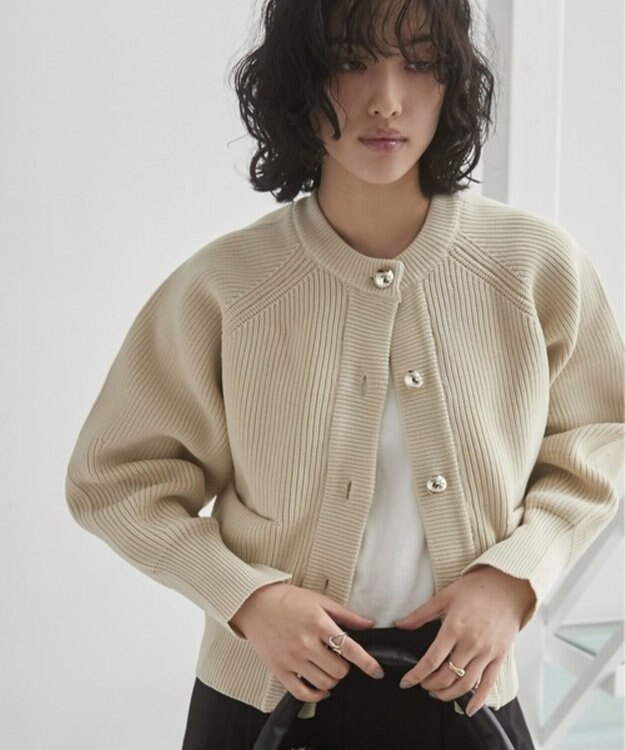 WEGO 【ANGIE VINTAGE】メタルボタンカーディガン ホワイトアイボリー