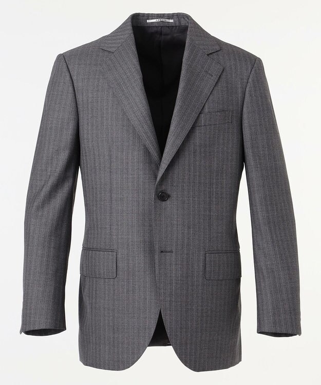 J.PRESS MEN 【ESSENTIAL CLOTHING】ラスティックストライプ スーツ ライトグレー系1