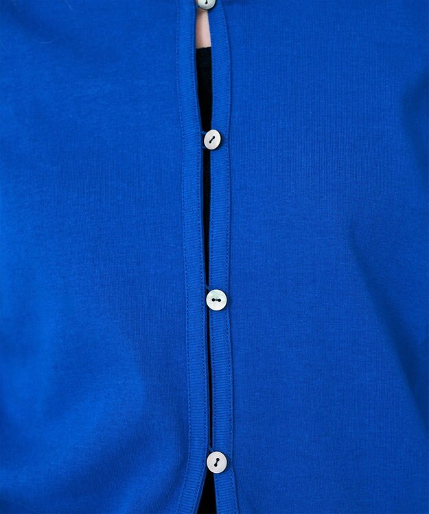 uncrave プレーンジャージー カーディガン ブルー