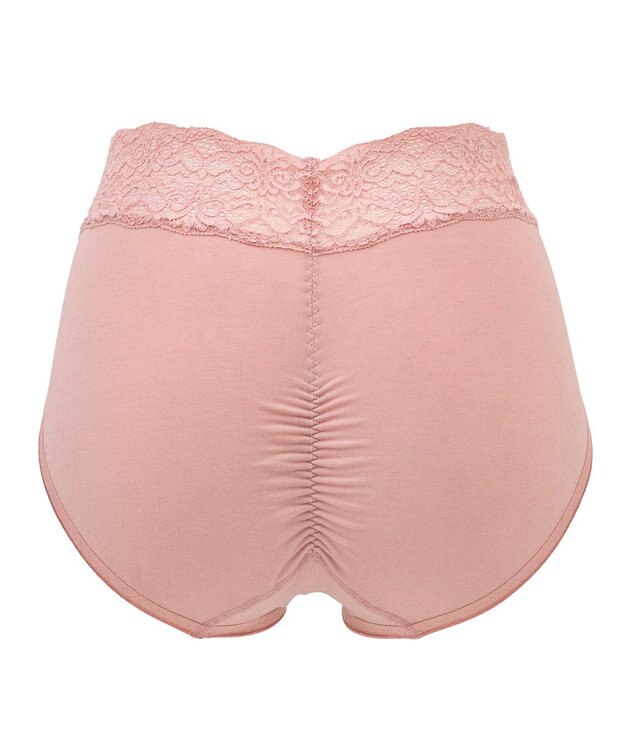 BRADELIS New York 【BRADELIS New York / 育尻・伸びる・綿混・浅め】モモパンツ・ウエストレース#316 ローズピンク