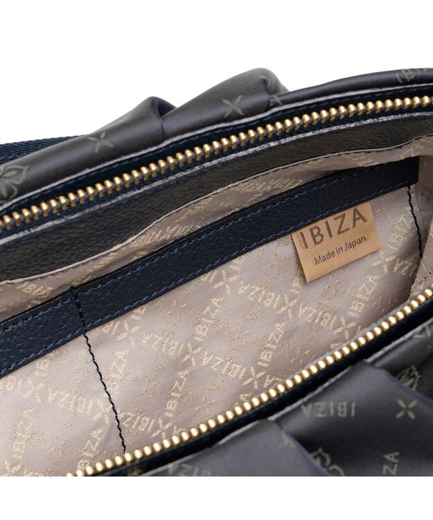 IBIZA ロゴナイロン　ショルダーバッグ 濃紺