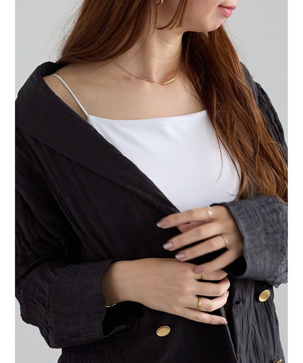 Te chichi カップ付きスクエアキャミソール オフホワイト