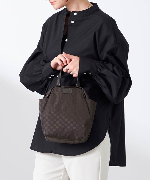 Y'SACCS 【大人のおしゃれ手帖10月号掲載】市川実和子×Y'SACCS　ドットミニボストン チョコ