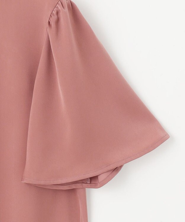 ANY SIS S 【洗える】4WAY半袖 ボウブラウス スモーキーピンク