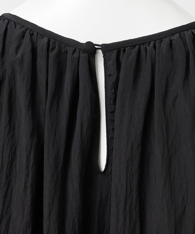 23区 L 【GOLD LABEL】シルクワッシャー ワンピース ブラック系