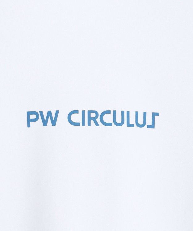 PW CIRCULUS 【吸水速乾 / UV遮蔽率99.9% UVカット / ストレッチ】【WOMEN】アニマルグラフィックロングスリーブモックT ゴルフウェア レディース ホワイト系
