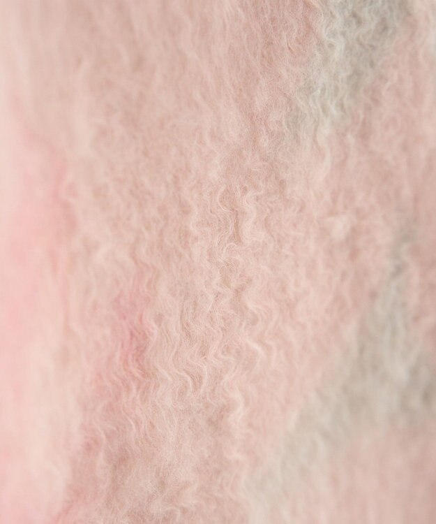 YECCA VECCA フラワー柄シャギーニット Pink