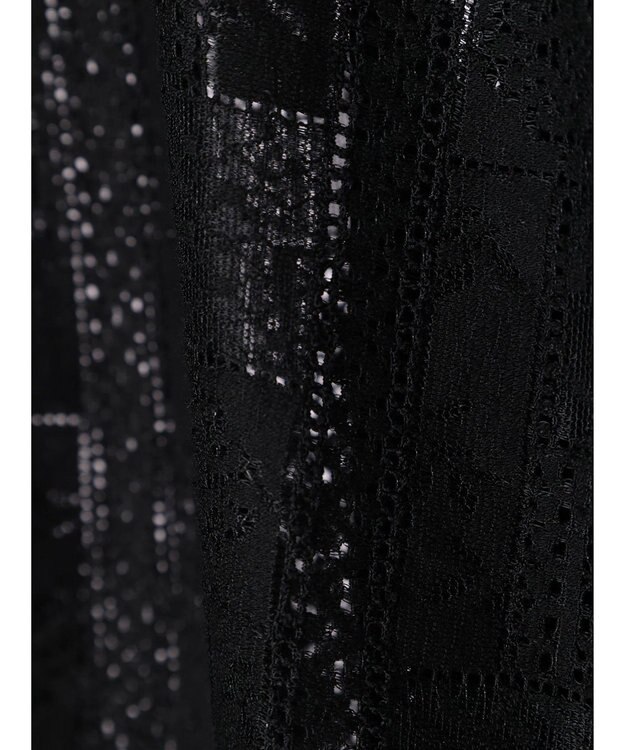 Green Parks 総レースシャツ Black