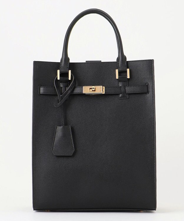 23区 ベルト付き トート バッグ ブラック系