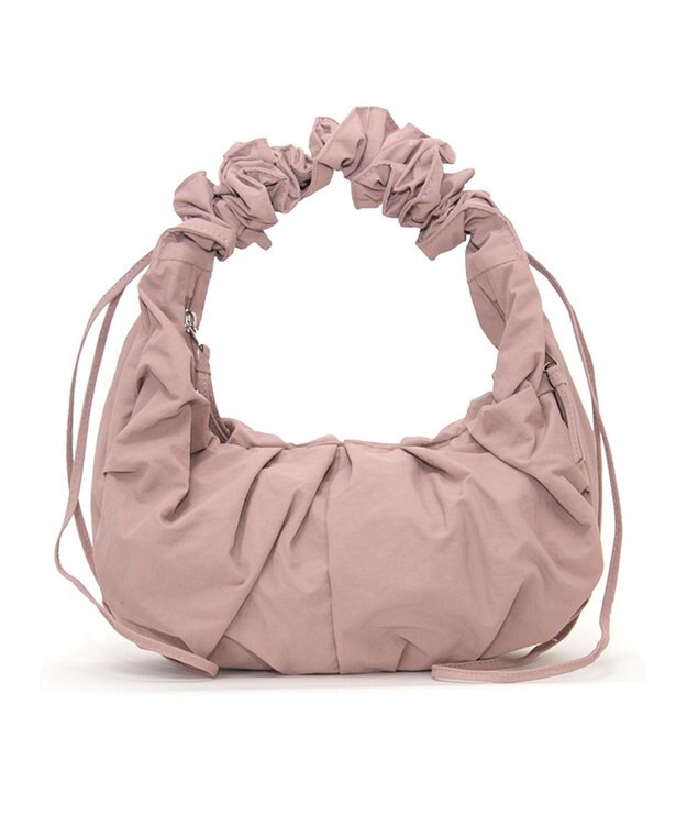LA BAGAGERIE 【maison vert】 【軽量/多収納】ギャザーワンショルダー　Small ピンク