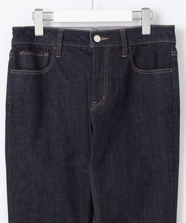 自由区 【洗える】365デニムスリムストレート パンツ インディゴ