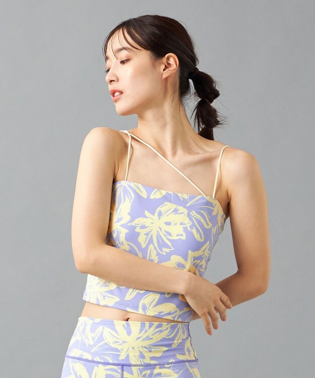 Chacott Chacott BALANCE Playful フラワーブラトップ グレープリント