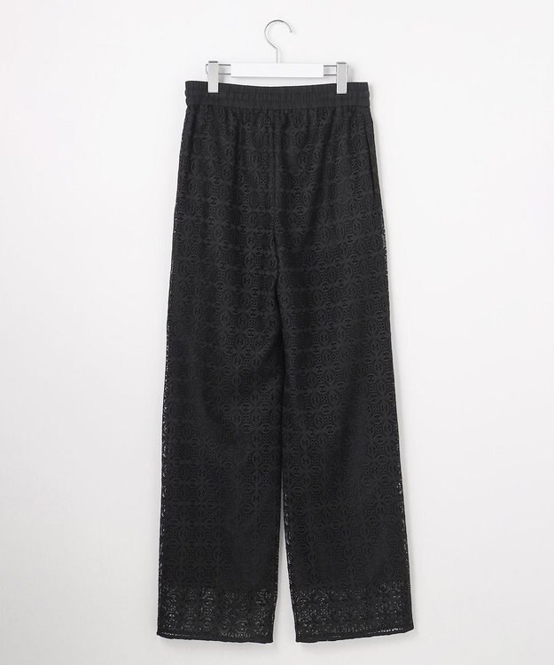 自由区 S ジオメトリックレース パンツ ブラック