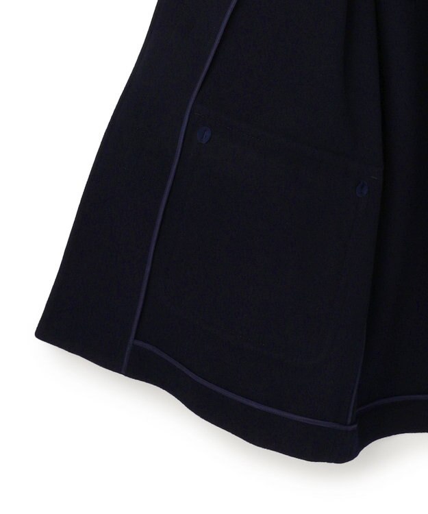 J.PRESS MEN 【J.PRESS ORIGINALS】【UNISEX】Wool Light Melton Short Duffle Coat / Baggy-Fit ネイビー系