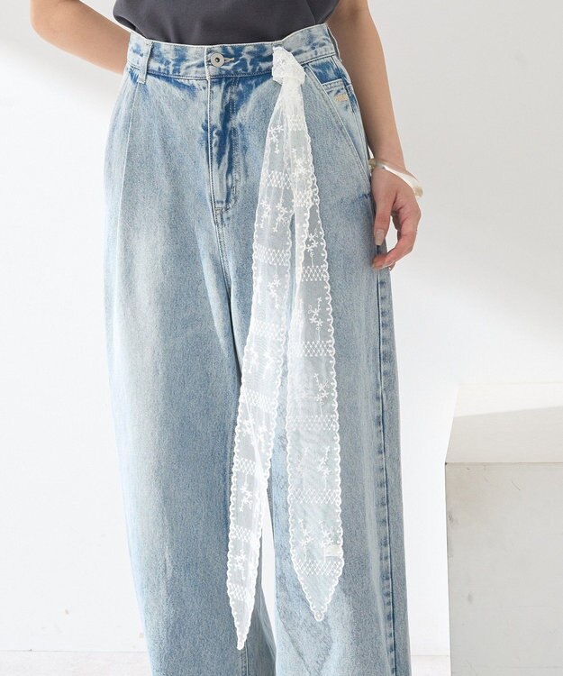 earth music&ecology レースタイ Ivory