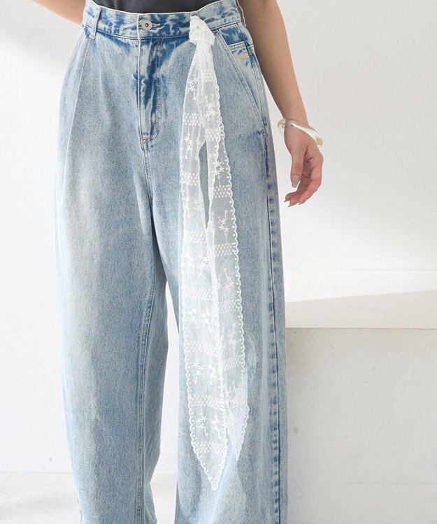 earth music&ecology レースタイ Ivory