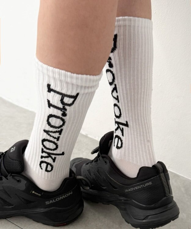 WEGO Provokeロゴソックス（R） ホワイト