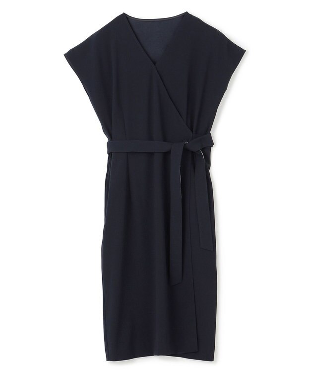 BEIGE， 【洗える・L-size】CINDY / ラップワンピース Navy × White