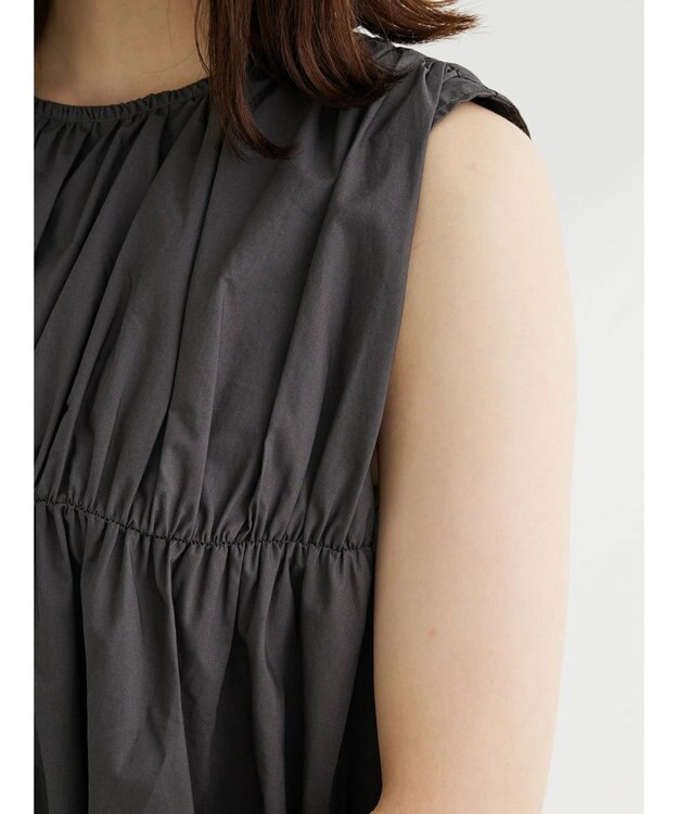 Green Parks ・ＥＬＥＮＣＡＲＥ　ＤＵＥ　ティアードノースリチュニック Charcoal Gray