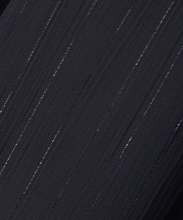 23区 L 【APPLAUDIR】クレープシフォン ドレス ネイビー