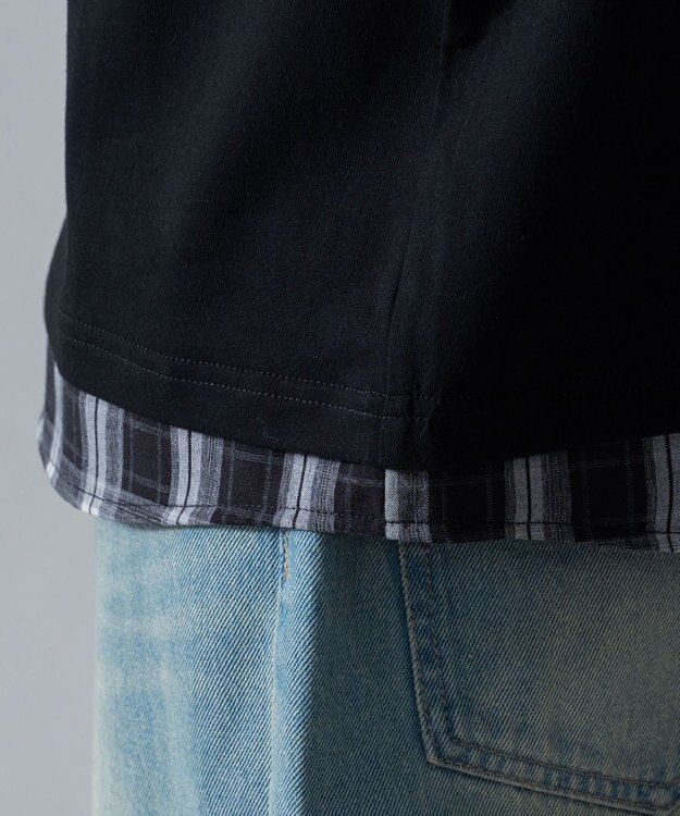 WEGO チェックドッキングT（SS） ブラック