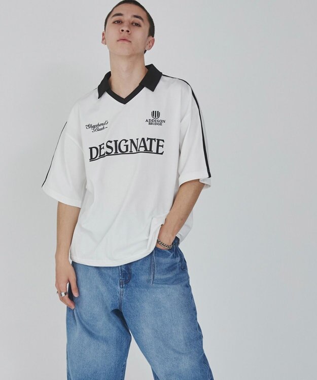 WEGO グラフィックドロストゲームシャツ（S） ホワイト