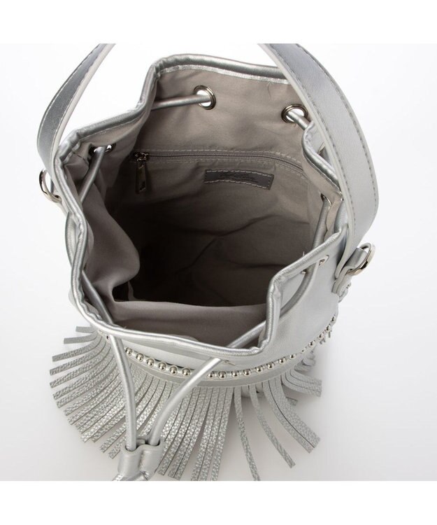 UNBILLION カシュカシュ cachecache / ボールチェーンポイントタッセルドロストショルダー シルバー