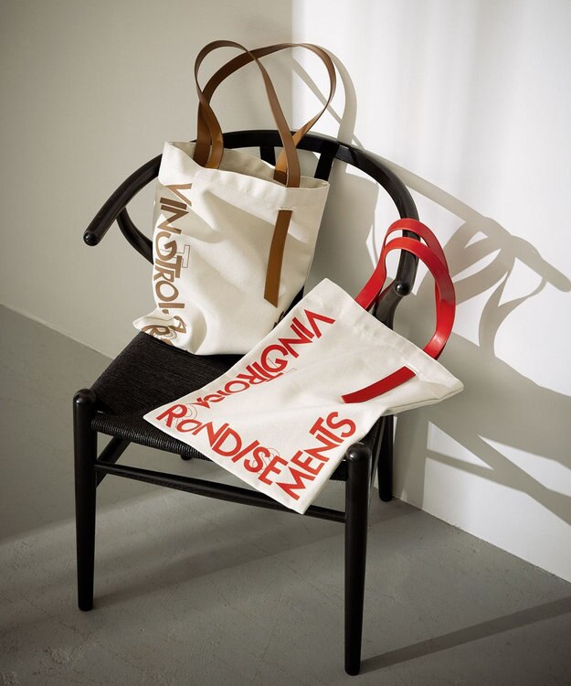 23区 【Oggi掲載】VINGT-TROIS ロゴ トートバッグ レッド系