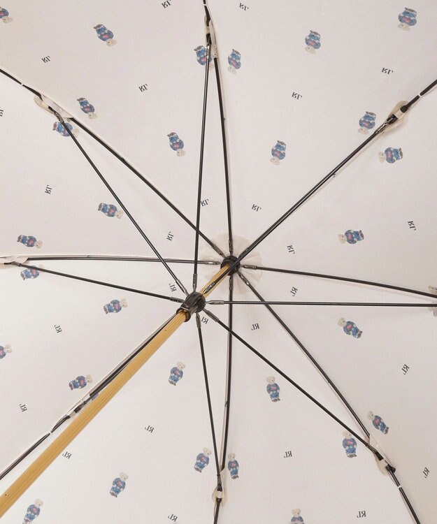 MOONBAT POLO RALPH LAUREN（ポロ ラルフローレン） 長傘 FLAG BEAR ポロベア ドット ベージュ