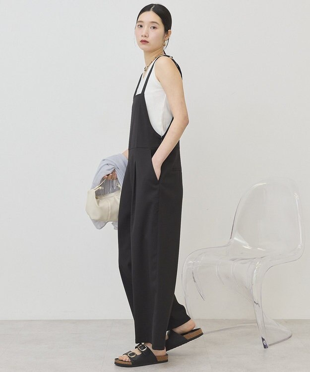 AMERICAN HOLIC スクエアキャミサロペット Black