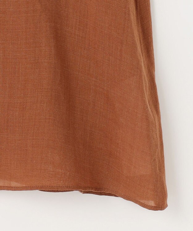 自由区 【カタログ掲載・接触冷感・洗える】ラミーローンプルオーバー ブラウス コッパー