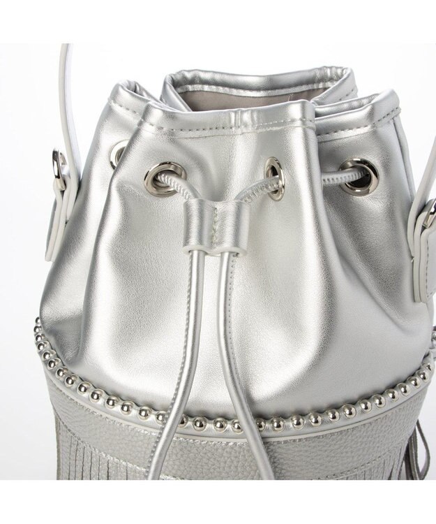 UNBILLION カシュカシュ cachecache / ボールチェーンポイントタッセルドロストショルダー シルバー