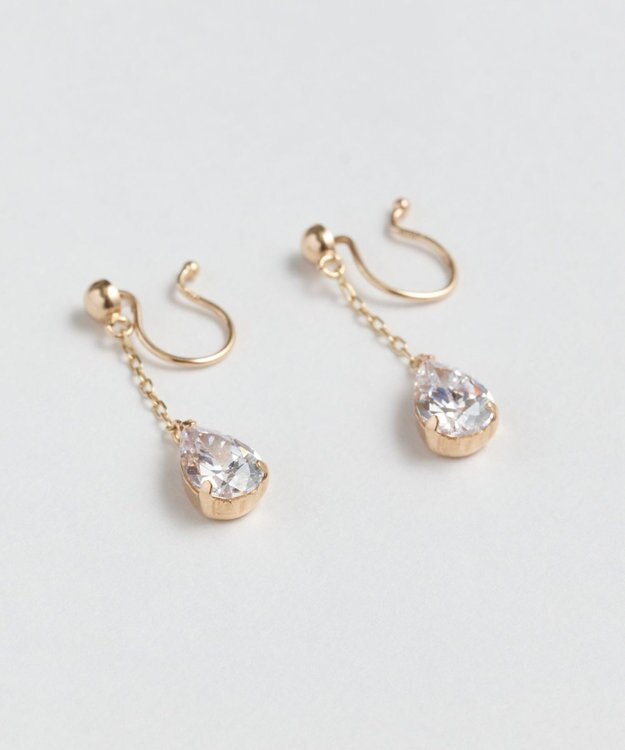 Phoebe 【 K10 】ドロップビジューイヤリング ゴールド