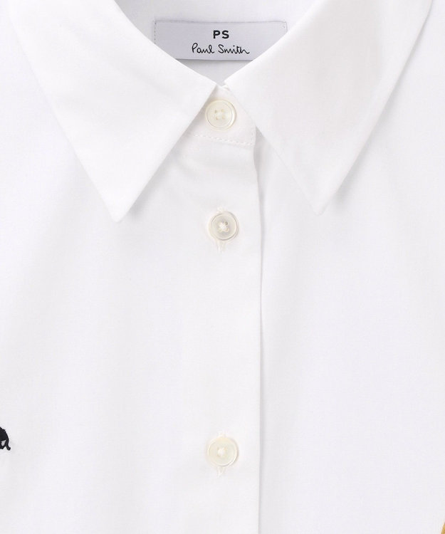 Paul Smith ラッキーモチーフ エンブロイダリー シャツ ホワイト