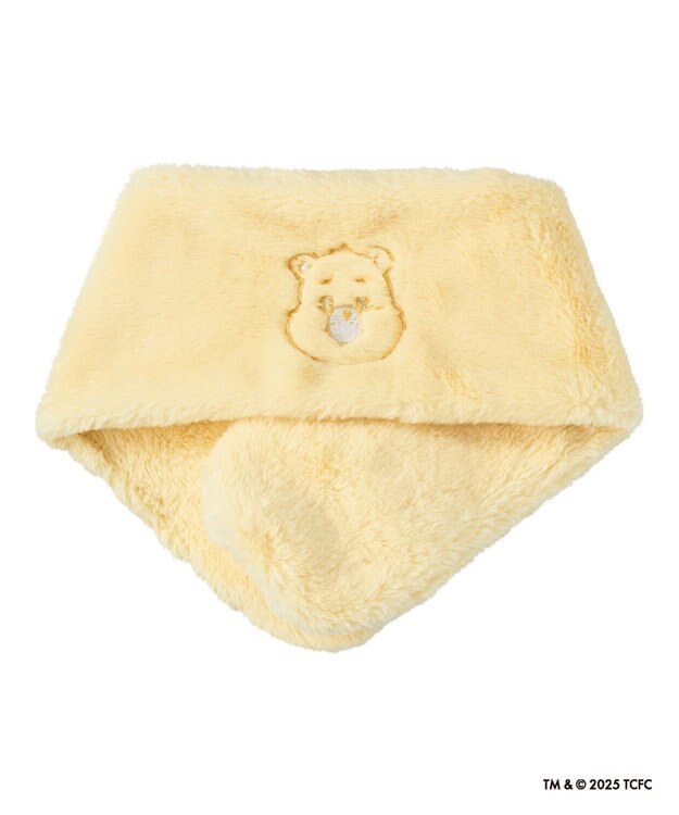 MOONBAT Care Bears(ケアベア) フェイクファーマフラー 手洗い可能 ライトイエロー