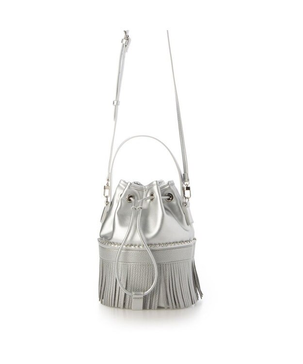 UNBILLION カシュカシュ cachecache / ボールチェーンポイントタッセルドロストショルダー シルバー