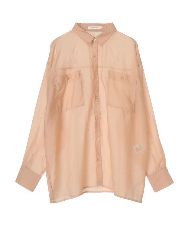 AMERICAN HOLIC シアーＣＯＯＬＷポケットシャツ Light Pink