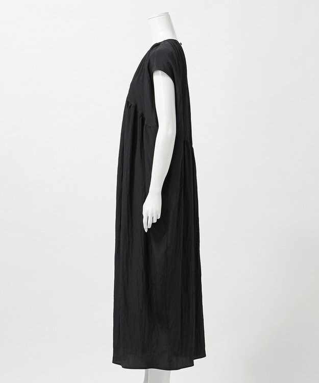 23区 L 【GOLD LABEL】シルクワッシャー ワンピース ブラック系