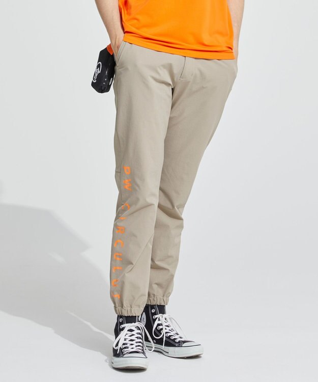 PW CIRCULUS GOLF【UNISEX】【ストレッチ/ドライ】ロゴ ジョガーパンツ ベージュ系