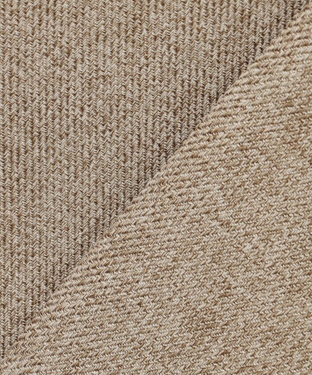 23区 【洗える】ウールライクカルゼ ノーカラー ジャケット ブラウン系