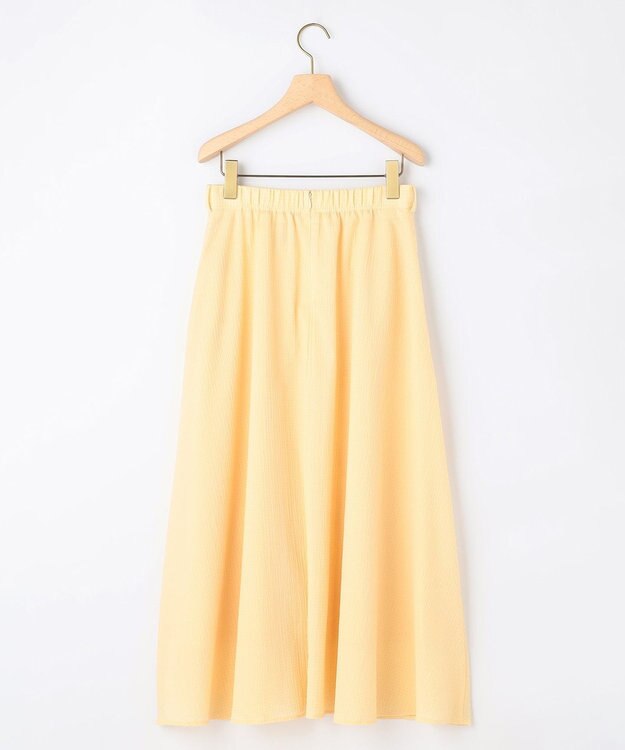 組曲 L 【先行予約】サッカーギンガムチェック フレアスカート イエロー系